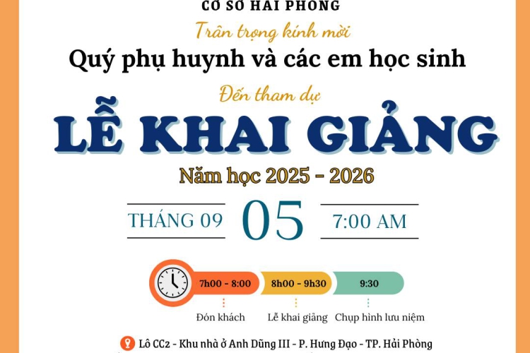 LỄ KHAI GIẢNG – ĐỒNG HÀNH CÙNG CON BƯỚC VÀO NĂM HỌC MỚI