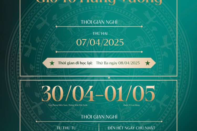  THÔNG BÁO NGHỈ LỄ HUGO HOUSE