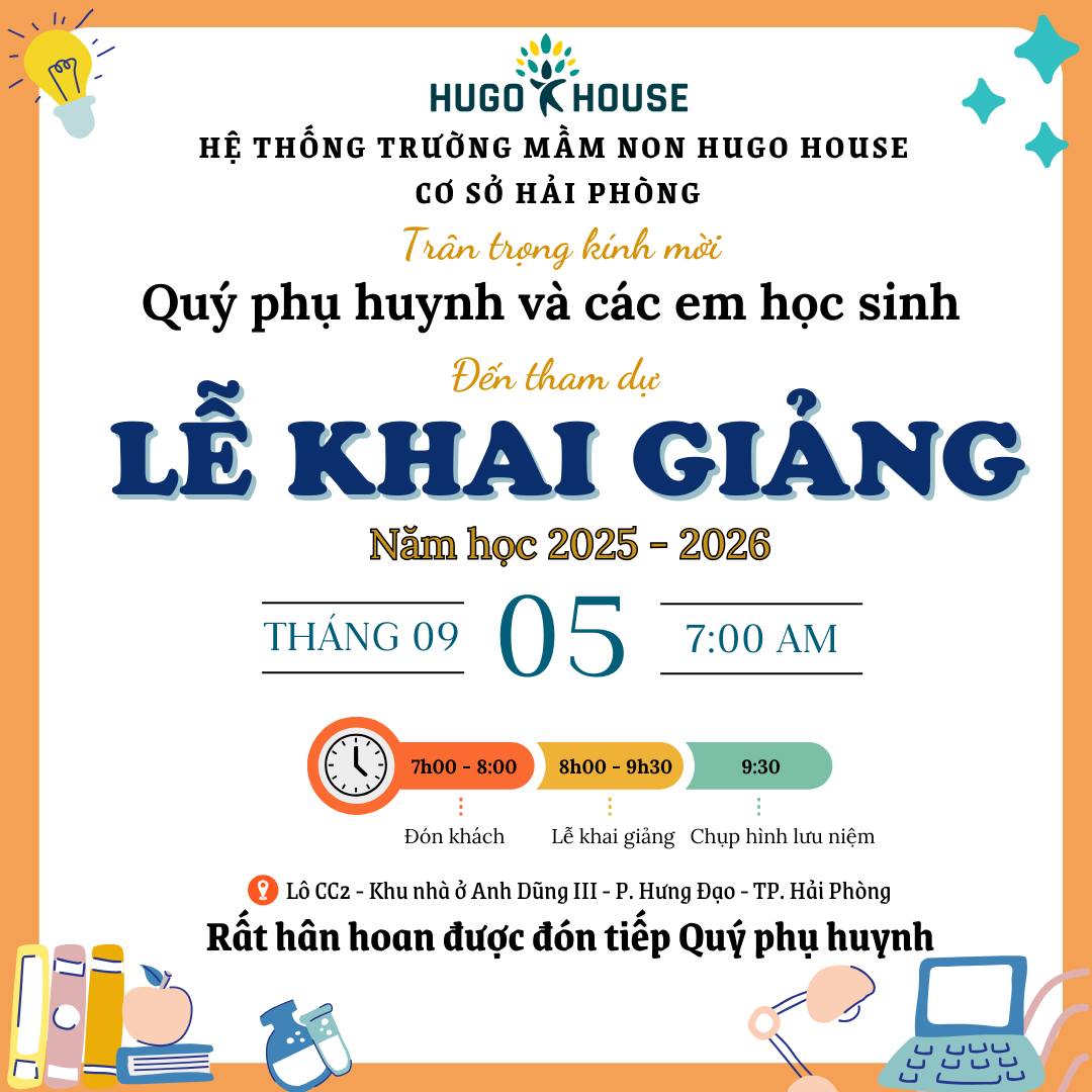 LỄ KHAI GIẢNG – ĐỒNG HÀNH CÙNG CON BƯỚC VÀO NĂM HỌC MỚI