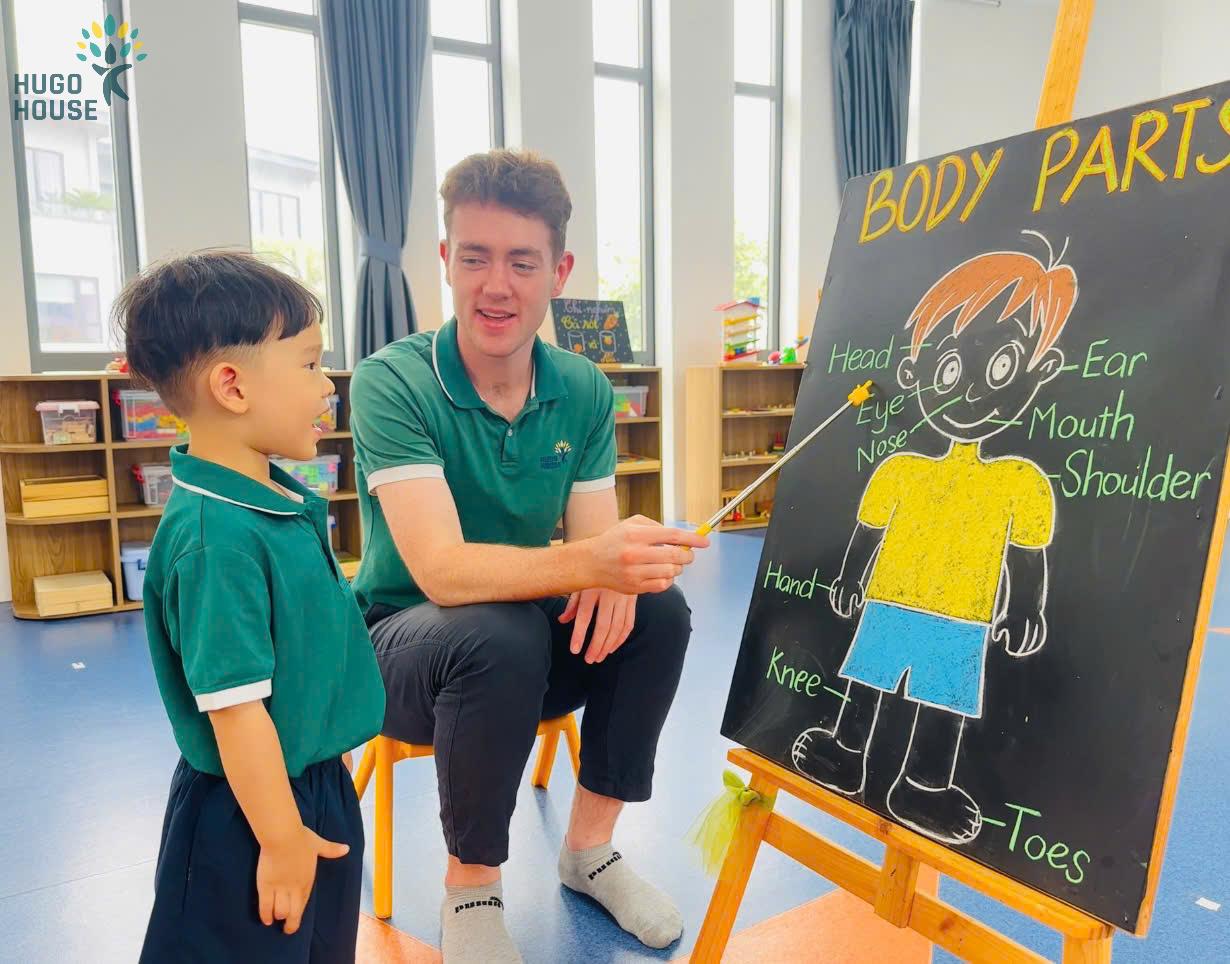 Tiết học tiếng Anh Body Parts – Khám phá cơ thể thật vui