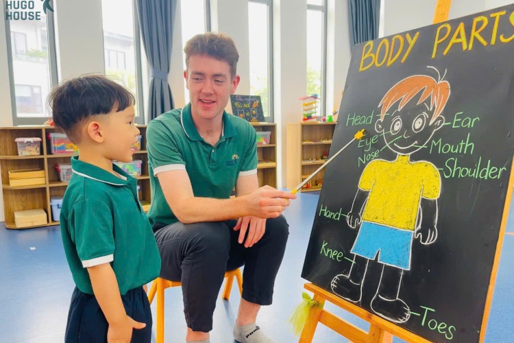 Tiết học tiếng Anh Body Parts – Khám phá cơ thể thật vui