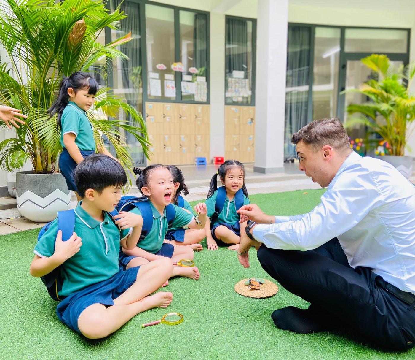 Giờ học với giáo viên nước ngoài