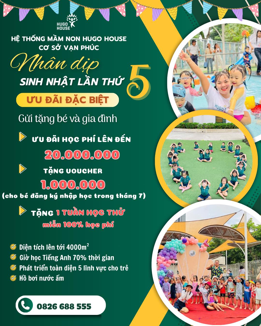 HUGO HOUSE VẠN PHÚC – RẠNG RỠ ĐÓN SINH NHẬT LẦN THỨ 5!