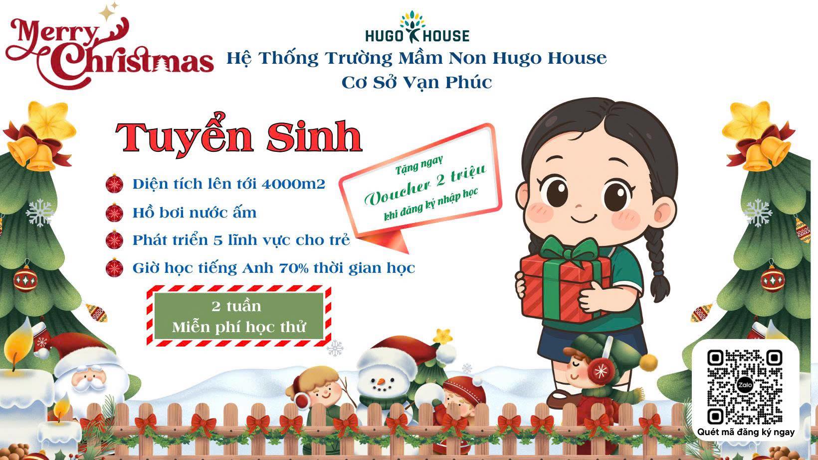 GIÁNG SINH RỘN RÀNG – ƯU ĐÃI NGẬP TRÀN TẠI HUGO HOUSE