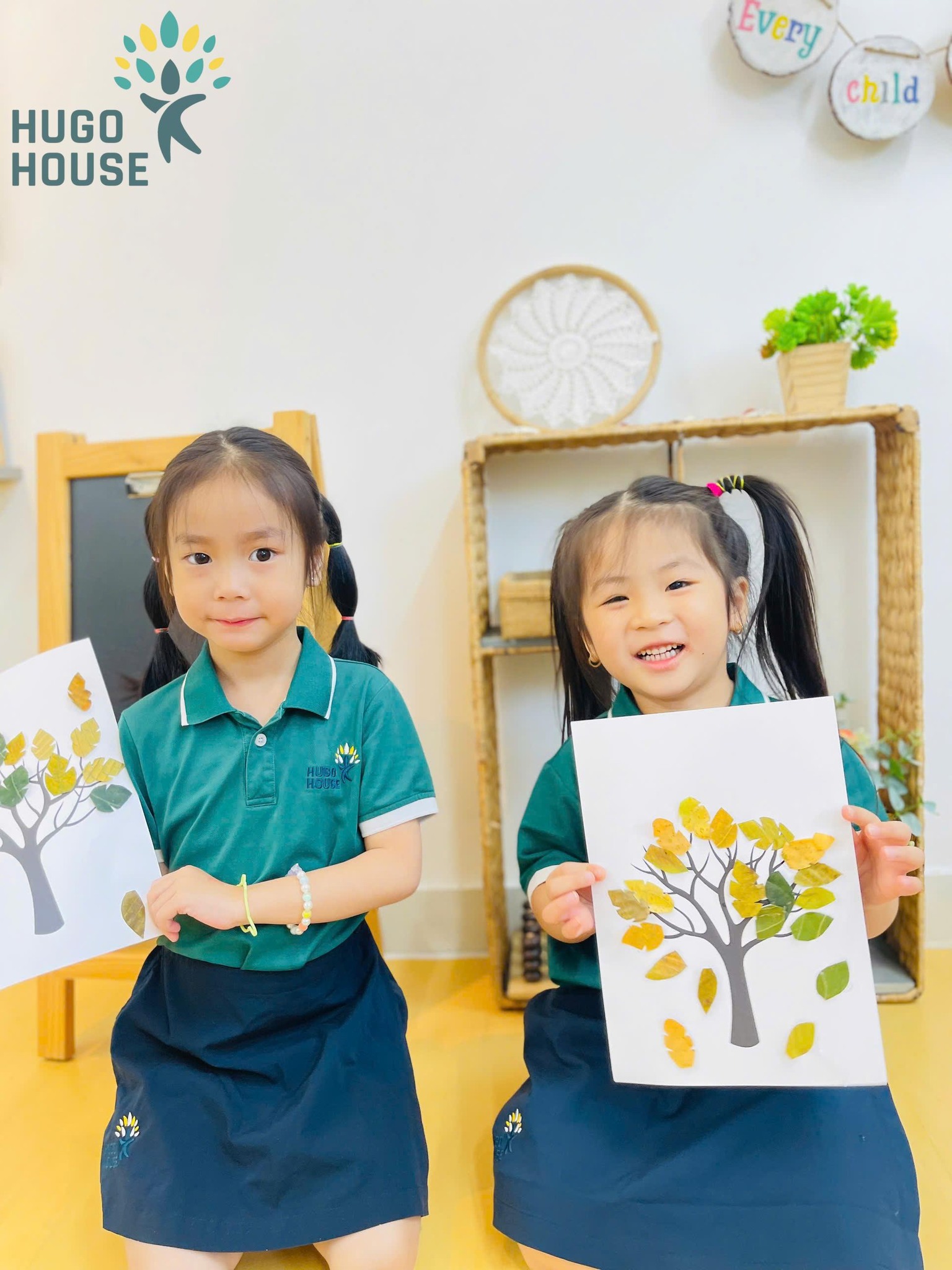 BÉ SÁNG TẠO CÙNG NHỮNG CHIẾC LÁ XINH